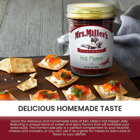 CPG.IO 9 (Pack 4) Mrs. Miller's Hot Pepper Jelly Ounce
