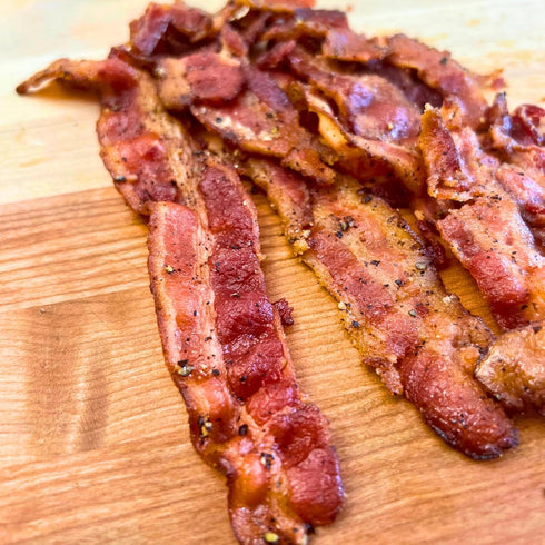 100% 4 (Pack 2 2 Smoked Applewood Bacon Jerky Sweet, Smoky & Irresistibly Delicious Gourmet Indulgence | Made with Real
