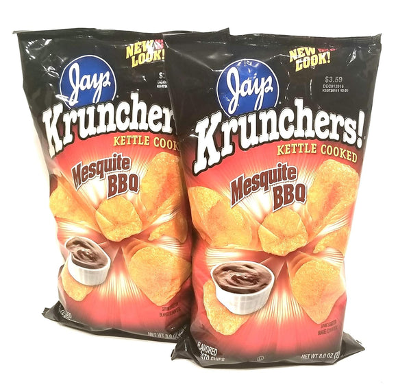 JAY'S EQUIPMENT SEAT COVERS PROTECT YOUR SEATS JAY'S BIG BAG MESQUITE BBQ KRUNCHERS Potato Chips 2 Pack 8oz bags