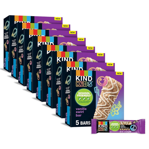 KIND Kids Granola Bars, Vanilla Swirl, Gluten Free, Low Sodium, Peanut and