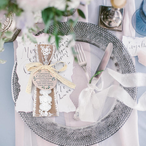 60 Set Packaging Woanger Wedding Almond Candy Favors for Guests Include Lace and Greeting Card bridal Souvenirs