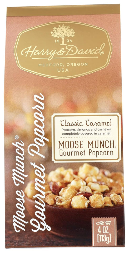 Harry and David Moose Munch Premium Popcorn - Classic Caramel Box 4.5 Oz