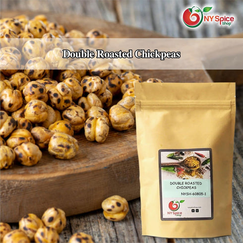 3 NY Spice Shop Yellow Double Roasted Chickpeas - Pound Crispy Crunchy Dried Chickpeas Roasted - Bulk Healthy Snacks