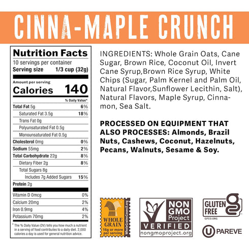 11 Uncle Crumbles, Granola Cinna Maple Crunch, Ounce