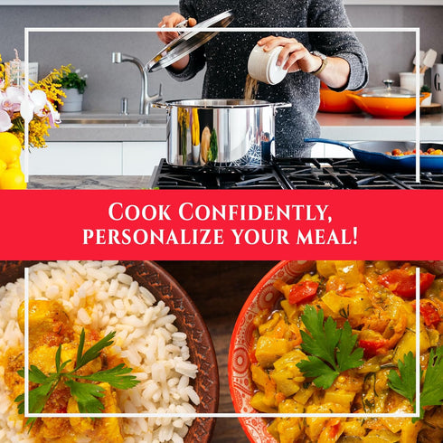 Simmer (8 Oz Tikka Masala Indian Curry Sauce by Flavor Temptations | Easy Recipe, Vegan, Gluten-free, Low Sodium FL
