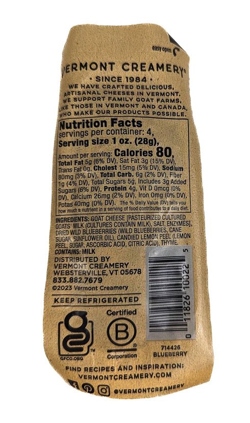 Generic 4 oz (Pack 4) Wild Blueberry, Lemon & Thyme Goat Cheese