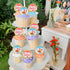 40 Pack Edible Ice Cream Cupcake Toppers - Ercadio Birthday Party Decorations for Kids Summer Theme