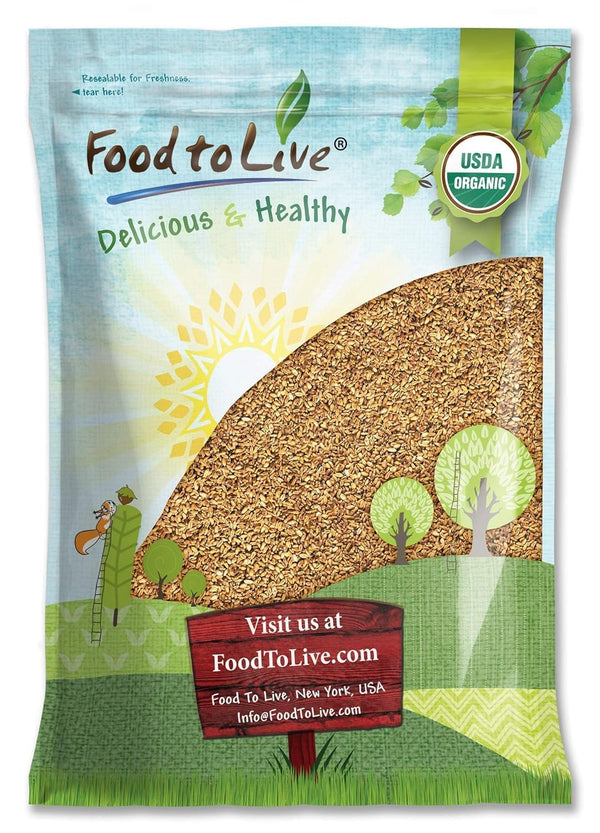 Food to Live Organic Oat Groats, 5 Pounds 100% Whole Grain, Non-GMO