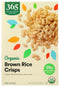365 by Whole Foods Market, Organic Brown Rice Crisps Cereal, 12 Ounce