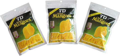 Zero Gravity Hawaii 7D 3 pack (7.05oz 200gram) Dried Mango Delicious Philippine dried mangoes - Big /