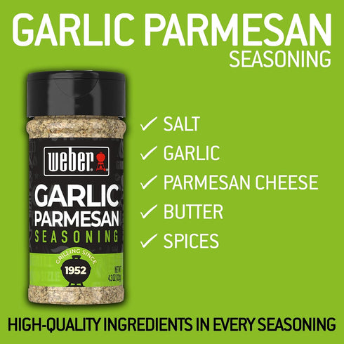 4.3 oz Weber Garlic Parmesan Seasoning