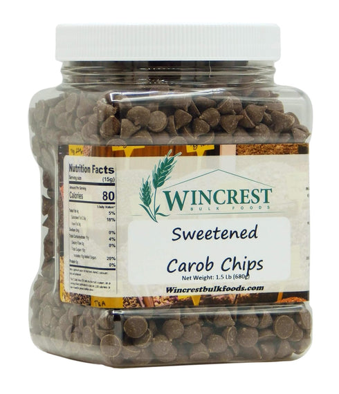 Carob Chips - Sugar Sweetened - 1 Lb