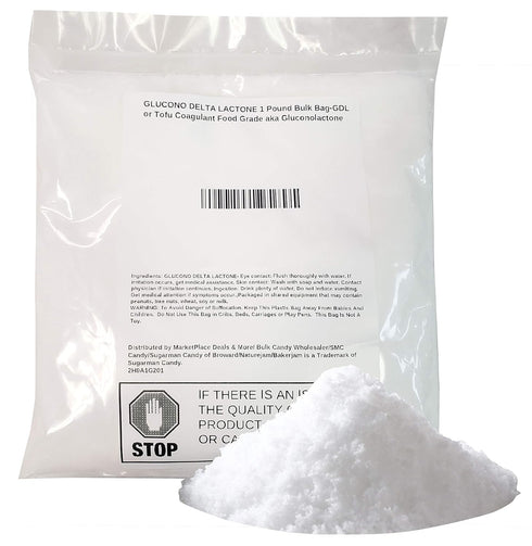 GLUCONO DELTA LACTONE POWDER 1 Pound Bulk Bag-GDL or Tofu Coagulant Food
