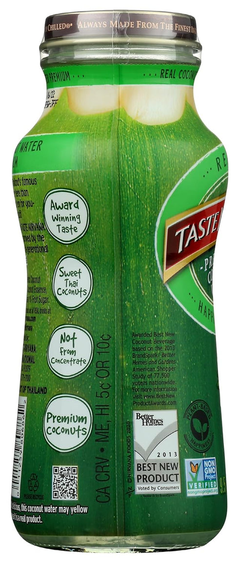9.5 Oz Taste Nirvana Real Coconut Water, Fl