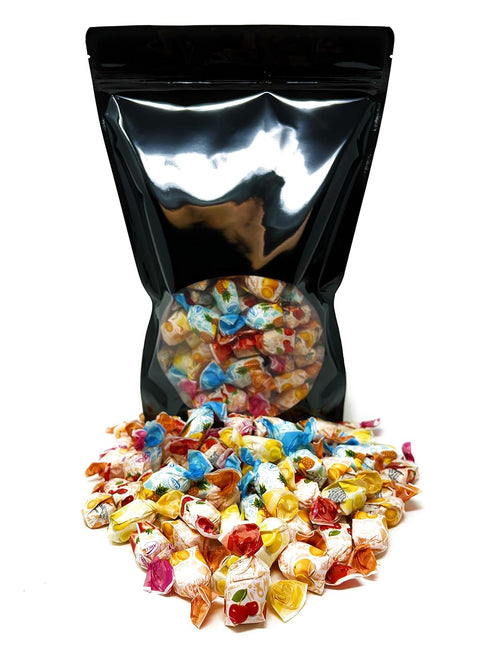 3 lbs 48 oz. Fruit Filled Hard Candies - - Strawberry, Cherry, Pineapple, Orange and Lemon Flavored Bon Bons Filled