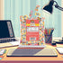 Pack, 2.2 lbs Candy Break Fruit & Cream Candy, Center Filled Hard Candies with Banana, Peach, Strawberry Flavors, Fruit