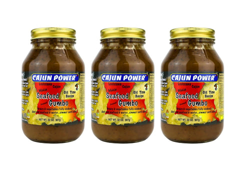 Cajun Power Makin' Seafood Gumbo 32 oz (Pack of 3)