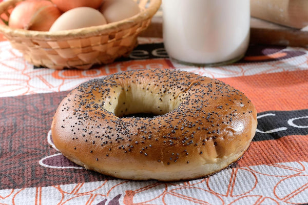 RawJoy Fresh New York Poppy Seed Bagel by | Delicious Fresh Poppy Seed