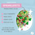 Sweets Indeed Edible Sprinkle Mix, Perfect for Cake Decorations, Baking, Ice Cream, Cookies, 4 oz (Christmas)