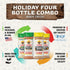 Pack 4, Set Holiday Combo of Herb, Spices, Toppers and Seasoning Gift - Pumpkin Spice, Gingerbread Cookie, Pizza