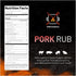 Pork Rub Seasoning by Grillnovations - BBQ Rubs Meat Seasoning for Pork Ribs - Great for Smoking and cooking Meat