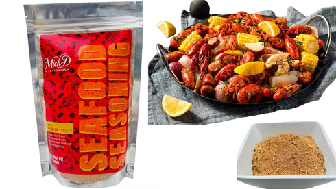 MICHDSTORE 8 oz Seafood Boil Seasoning Premium Quality Great on Fish, Crab, Shrimp, Crawfish and a Variety of Meats
