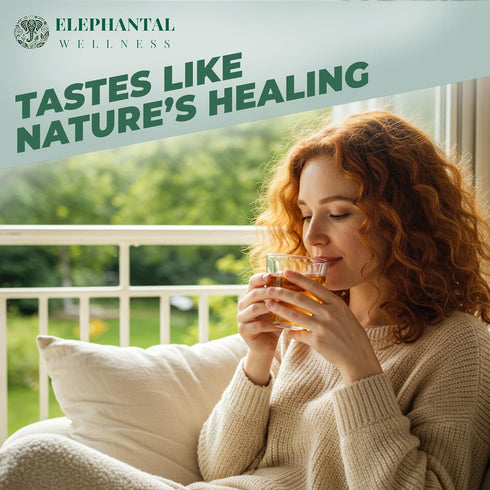 Elephantal Wellness 2oz, 20 Premium Respiratory Herbal Tea | Lung Detox, Mucus Cleanse & Breathing Support