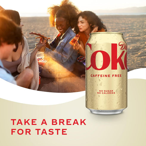 12 oz, 12 Pack (Package Diet Coke Caffeine Free Soda, fl May Vary)