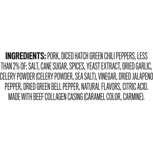 7g 16oz. Duke's Pork Hatch Green Chile Smoked Shorty Sausages, Protein Per Serving