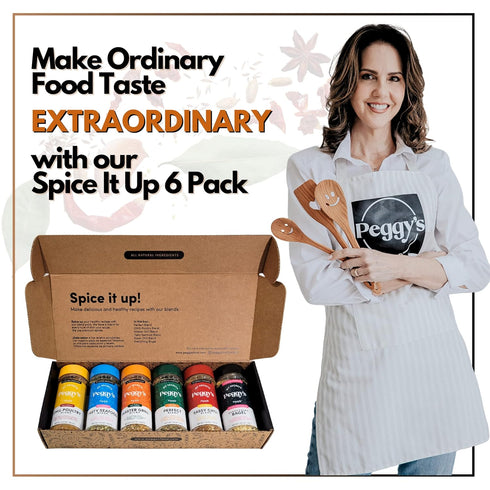 Pack Set 6 Set Set My Secrets Peggys Food Spice It Up Seasoning Jars of Ultimate Kitchen for Grilling Roasting