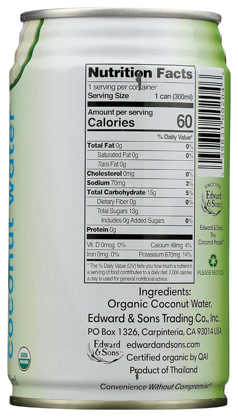 Nature Factor 10 Oz , Coconut Water Young Organic, Fl