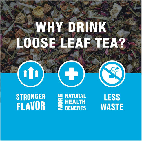 25 2.5 oz Tiesta Tea - Strawberry Kiwi Herbal Tea, Loose Leaf, Strawberry Hibiscus Kiwi Fruit Tea, Premium