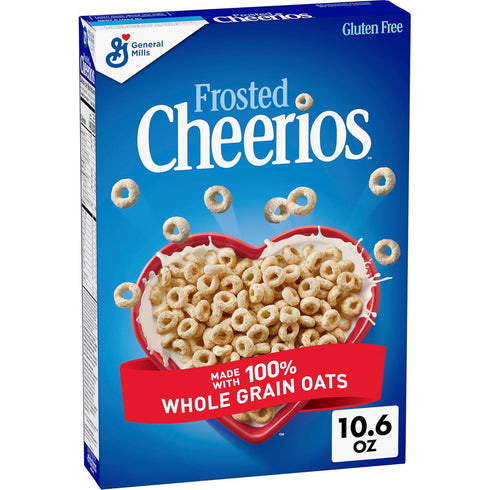 Frosted Cheerios, Heart Healthy Gluten Free Breakfast Cereal, Made with Whole Grain