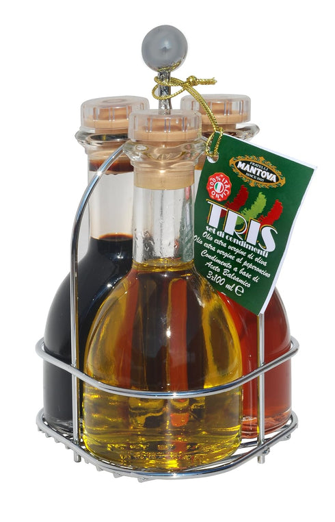 "Tris" EVOO, Balsamic Vinegar and Chili EVOO