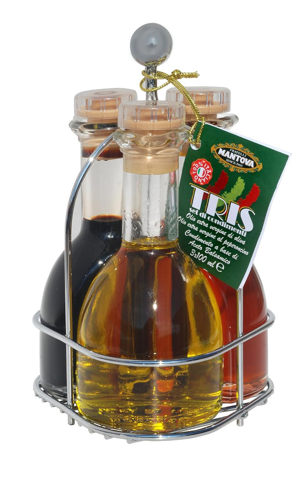 "Tris" EVOO, Balsamic Vinegar and Chili EVOO