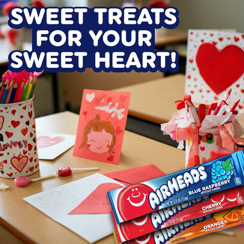 12oz Airheads Mini SOURS Candy Bars, Sour Watermelon Punch, Blue Blast, and Lemon Berry Squeeze Variety Bag