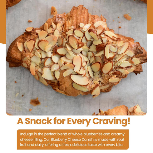 Oven Delights (3.2oz 90g) (Pack 12) Almond Croissant - Bakery fresh - Breakfast Pastries - Individually Wrapped