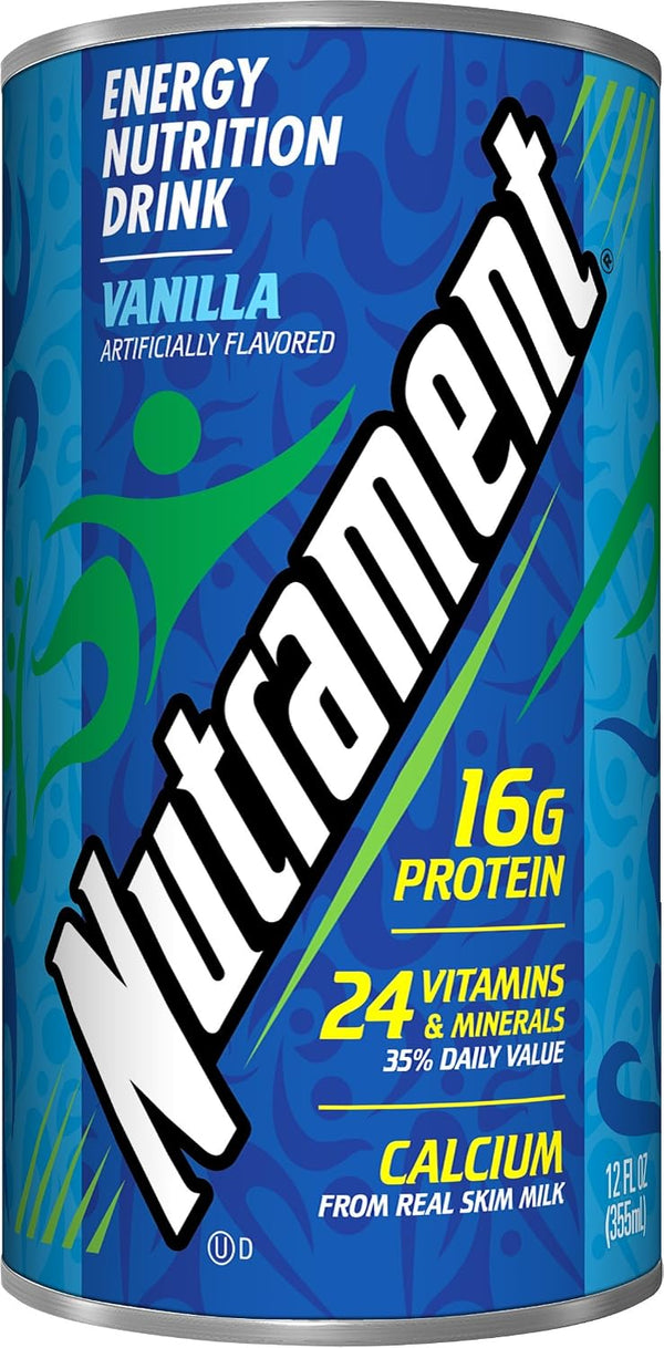 Nutrament Nutritional Drink, Vanilla, 12 Ounce (Pack of 12)