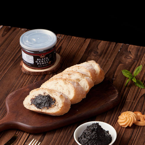 Nat Flav 7 Oz, 100%, 120 NatFlav Black Garlic Puree Made from Solo Black Garlic Fermented for Days, No Added Water