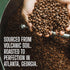 16 oz Volcanica Espresso Beans Decaf Coffee, Dark Roast Whole Bean Coffee, Bold Sweet Flavor, Swiss Water Process