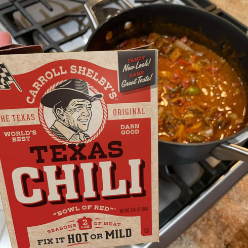 Shelby's 3.65oz (Pack 5) Carroll Original Texas Brand Chili Kit Box