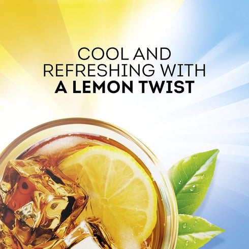 28 (Pack 2) Lipton Lemon Sweetened Iced Tea Mix, Makes Quarts