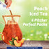 Packs, 6 (36 Packets) Wyler's Light Pitcher Water Drink Mix, Peach Iced Tea, Boxes Pitcher