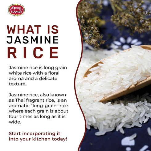 Spicy World 10 Jasmine Rice Pound Bag - Thai Hom Mali Premium Variety ~ By