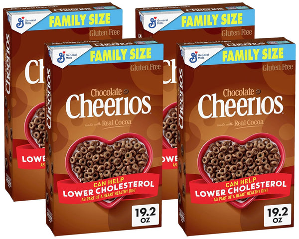 Cheerios Chocolate Cheerios Heart Healthy Cereal, Gluten Free Cereal With Whole Grain