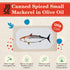 3, 120g Pack 3 Canned Spiced Small Mackerel in Olive Oil by Jose Gourmet, Wild Caught Portuguese Mackerel, Tinned Fish