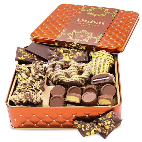 Dubai Chocolate Gift Basket Christmas Holiday Pistachio Trend Candy Assortment Gift Box