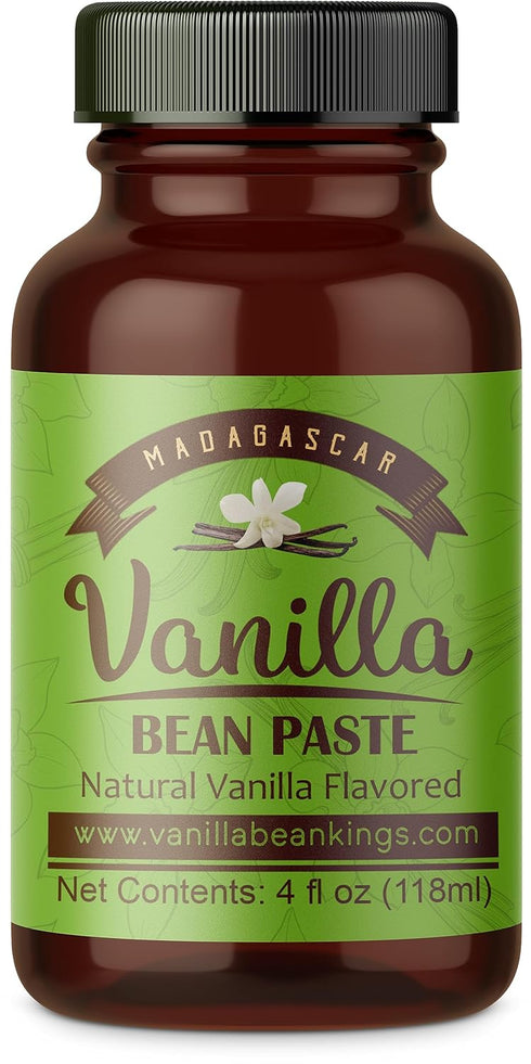 Vanilla Bean Paste for Baking and Cooking, Gourmet Madagascar Bourbon Blend with Real Vanilla Seeds - 4 Ounces