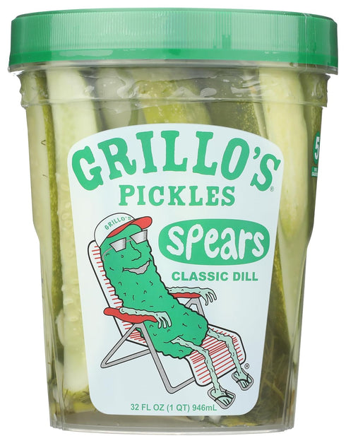 Grillo's GRILLOS PICKLES Classic Dill Pickle Spears, 32 FZ