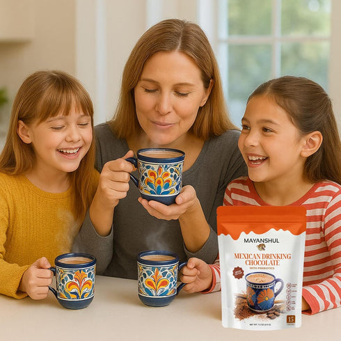 15 Mexican Drinking Chocolate Authentic Mexican Hot Chocolate, Real Cacao, Cane Sugar Free, Blood Sugar Friendly